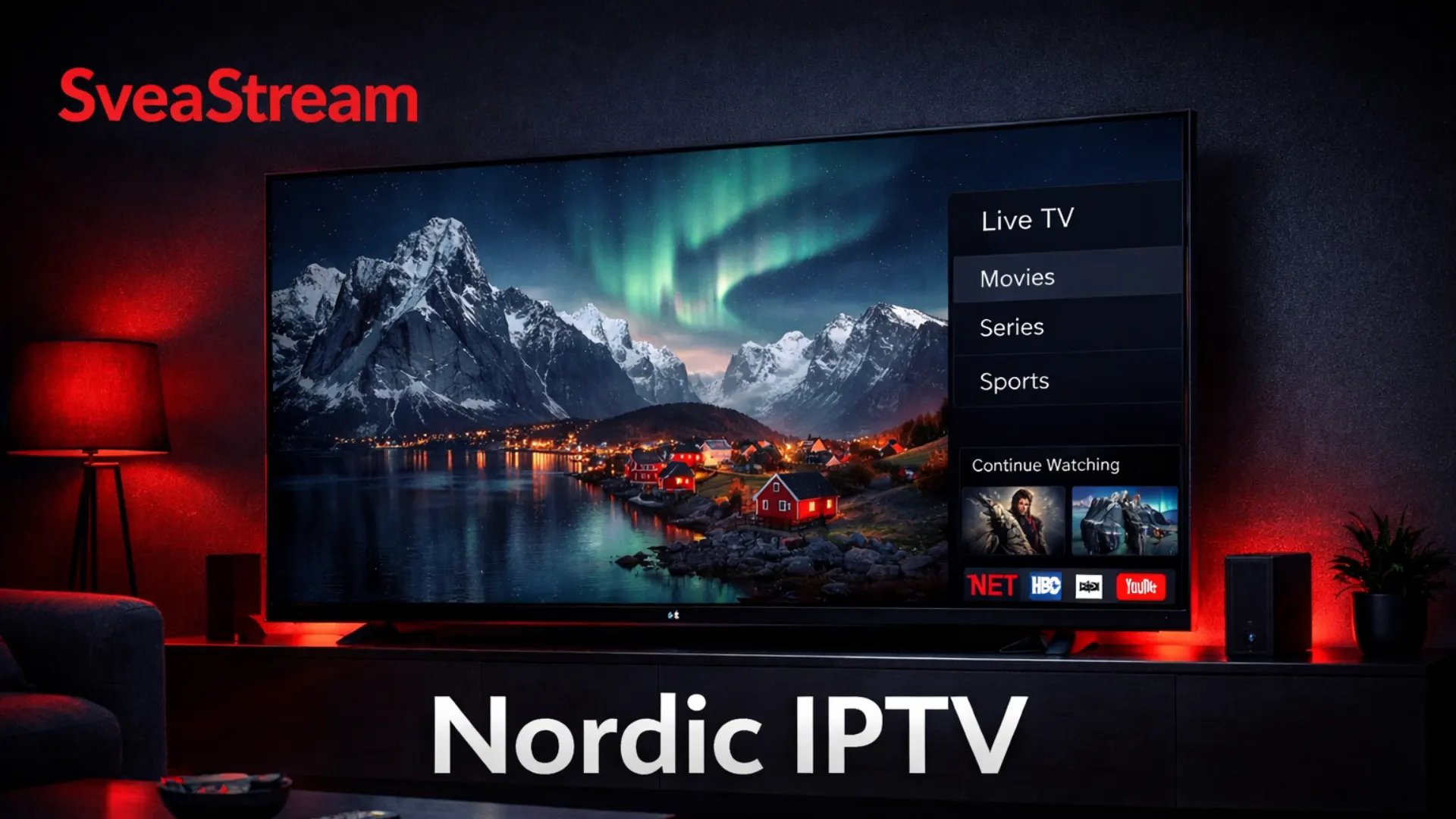 SveaStream Nordic IPTV – stream 61.000+ kanaler i HD og 4K på Smart TV